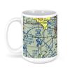 RST - Rochester Intl Airport, Helgerson Drive Southwest, Rochester, MN, USA FAA Sectional Aeronautical Charts Chart Mug, 15oz
