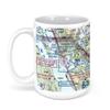Juneau International Airport (JNU), Shell Simmons Drive, Juneau, AK, USA FAA Sectional Aeronautical Charts Chart Mug, 15oz view 1