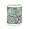 Ithaca Tompkins Regional Airport, Ithaca, NY, USA FAA Sectional Aeronautical Charts Chart Mug, 15oz view 2