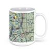 Ithaca Tompkins Regional Airport, Ithaca, NY, USA FAA Sectional Aeronautical Charts Chart Mug, 15oz view 3
