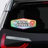 Makoroni - Peace Love Biwa Player Music Car Laptop Wall Sticker Decal - 8"x4", #e37 view 1