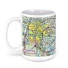 Richmond International Airport (RIC), Richard E Byrd Terminal Dr, Richmond, VA, USA FAA Sectional Aeronautical Charts Chart Mug, 15oz view 1