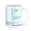 Valley International Airport, Heritage Way, Harlingen, TX, USA FAA Sectional Aeronautical Charts Chart Mug, 15oz view 3