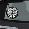 Makoroni - Peace Love Salmons Car Laptop Wall Sticker Decal - 5"x5", #w23 view 1