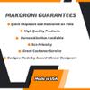 Makoroni - Peace Love Salmons Car Laptop Wall Sticker Decal - 5"x5", #w23 view 2
