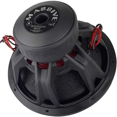 Massive Audio KILOX154-15" 1000 WATTS RMS Dual 4 OHM 3" V.C. SUBWOOFER