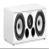 triangle - BOREA BRC1 Home Cinema Center Speaker - 2 Way - Power handling 100W - Efficiency 90 dB/W/m - Bass Reflex - 485 x 176 x 274 mm - White view 1