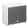 triangle - BOREA BRC1 Home Cinema Center Speaker - 2 Way - Power handling 100W - Efficiency 90 dB/W/m - Bass Reflex - 485 x 176 x 274 mm - White view 2