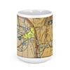 Santa Fe Regional Airport, Santa Fe, NM, USA FAA Sectional Aeronautical Charts Chart Mug, 11oz view 2