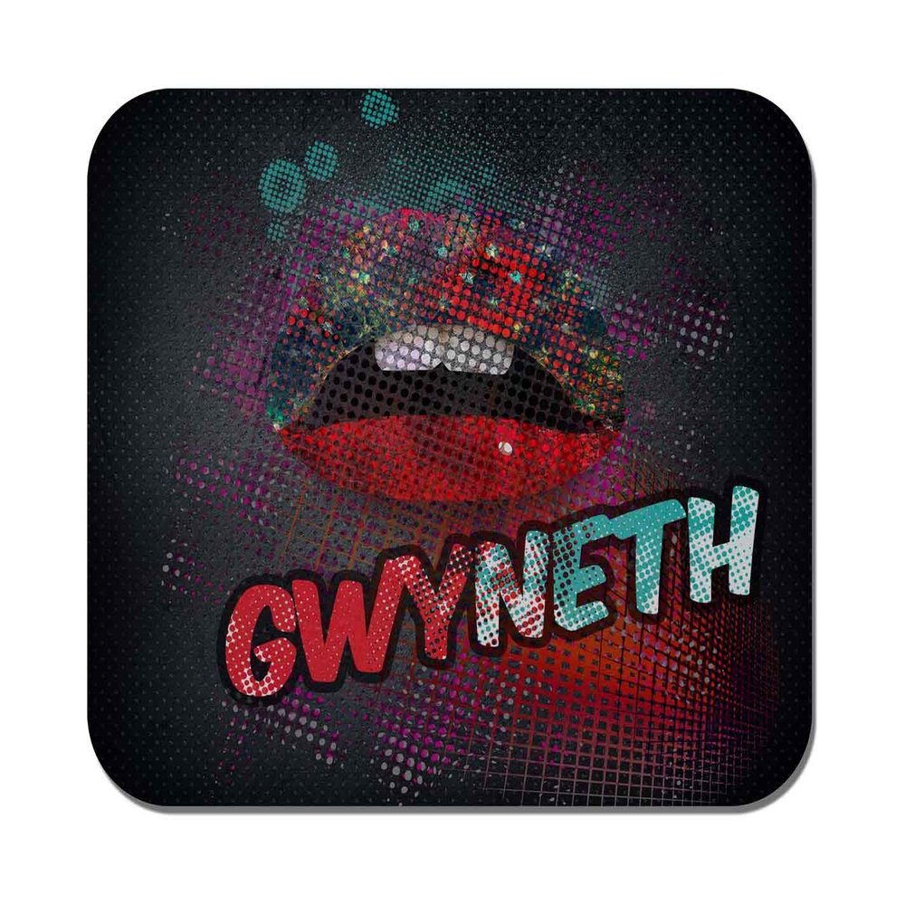 Makoroni - Gwyneth Female Name - Non-Slip Rubber - Computer, Gaming, Office Mousepad