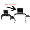 Adjustable Laptop Stand with Mouse Plate for Bed Portable Foldable Laptop Desk with Cooling Fan for MacBook view 3