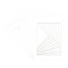 CountryArtHouse Textured White Acid Free 12x18 Picture Frame Mats with White Core Bevel Cut for 11x14 Pictures - Fits 12x18 Frame - Pack of 10 Mats - with Bags & Backings view 3