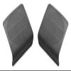 1987-1993 Mustang Hatchback Rear Radio Stereo Speaker Grill Panel (Pair RH and LH) view 1