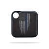 MightySkins Skin for Tile Pro 4 Pack (Fits Both 2020 & 2018) - Thin Blue Line | Protective, Durable, and Unique Vinyl Decal wrap Cover | Easy to Apply, Remove, and Change Styles | Made in The USA view 2