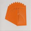 CountryArtHouse Orange Acid Free 12x16 Picture Frame Mats with White Core Bevel Cut for 8.5x11 Pictures - Fits 12x16 Frame - Pack of 25 Mats view 1