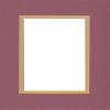 20x24 Double Acid Free White Core Picture Mats Cut for 16x20 Pictures in Mauve and Maize Yellow view 1