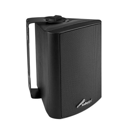 Audiopipe 4 2-Way Indoor/Outdoor Weatherproof Loudspeaker (ODP-423BK), Black, Monitor Speaker, 2-Way, 60 Watts, 8 Ohms, Long-Lasting, Music-Responsive LED Lighting (Sold in Pairs)