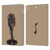 Head Case Designs Microphone All About Music Leather Wallet Case Compatible with Apple iPad 10.2 2019/2020/2021 view 1