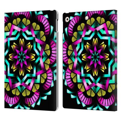 Head Case Designs Sun Mandala Lanterns Leather Wallet Case Compatible with Apple iPad 10.2 2019/2020/2021