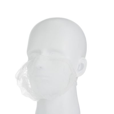 Restaurantware White Disposable Beard Cover, 19 x 0.5 In, 100 Pack