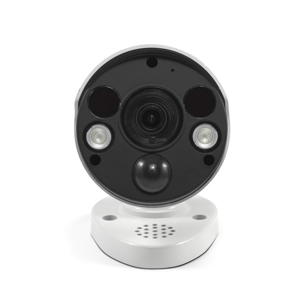 Swann Home Security Camera, POE Cat5e NVR 4K HD Video, Indoor or Outdoor Wired Surveillance CCTV, Color Night Vision, Heat Motion Detection, LED Lights, Metal Housing, Face Recognition, 2-Way Talk