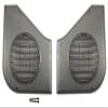 Blue Oval Industries 1987-1993 Mustang Door Panel Speaker Grills with Install Screws, Black (Pair) view 1