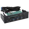 5.25-inch Front USB 3.0 Interface 6 Slot Multifunctional Built-in Card Reader Instrument Panel PC Front Panel, Supports M2, MS, SD, XD, 64G CF Card view 1