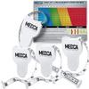 Body Tape Measure - (4 Pack) Measuring Tapes for Body and Fat Weight Monitors, (Inches & CM) Retractable Ruler for Accurate Fat Calculator Helps Calculate Athletic Fitness Measurements, White view 3