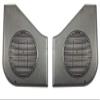 1987-1993 Mustang Door Panel Speaker Grills, Black (Pair) view 1