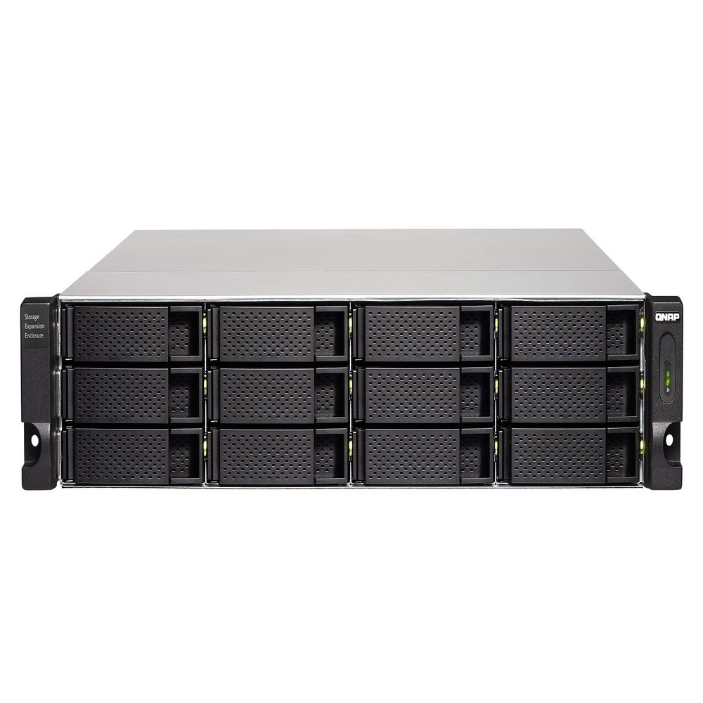 QNAP 12-Bay 2U rackmount USB-C 3.1 Gen2 10Gbps JBOD Expansion, W125662850 (Gen2 10Gbps JBOD Expansion Unit, redundant PSU with a 1-Meter USB-C to USB-A 3.1 Gen2 Cable.)