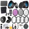 58mm Essential Camera Filters, Marcos & Battery Accessory Kit for Canon EOS Rebel T7i, T6i, SL3, SL2, EOS 77D, 800D, 750D, 250D, 200D DSLRs (23 Pcs) view 1