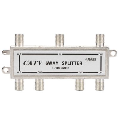 6 Way Splitter Coax Cable Splitte CATV TV Antenna Coaxial Split 5-1000MHz