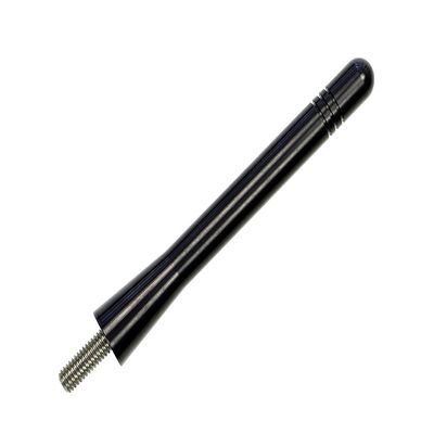 AntennaMastsRus - Made in USA - 4" Black Aluminum AM/FM Antenna is Compatible with Volvo Excavator Wheel Loader Hauler Paver Compactor Pipelayer (All Models)
