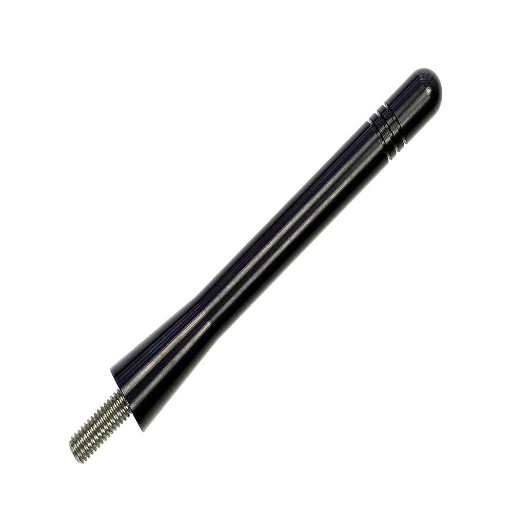 AntennaMastsRus - Made in USA - 4" Black Aluminum AM/FM Antenna is Compatible with Volvo Excavator Wheel Loader Hauler Paver Compactor Pipelayer (All Models)