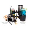 ROBOCUP Holster (Black) Universal Phone Holder with Strap Design | Organization Storage Caddy for Boat, Golf Cart and Umbrellas | Securely Holds Fishing Tackle, Marine Gear and Tools. Made in USA view 2