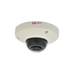 ACTI Corporation E96 5MP, Basic WDR, Mini Fisheye Network Dome Camera with 1.19 mm Fixed Focal Lens, RJ45 Connection.