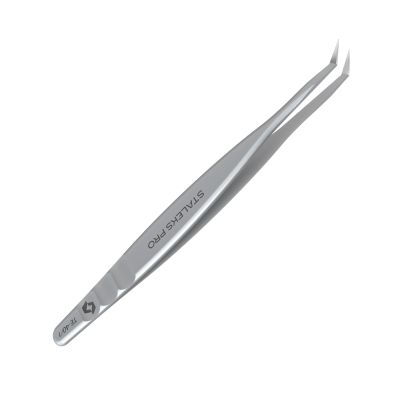 STALEKS PRO Expert 40 Lash Extension Tweezers, L-Shape 50, 2D-4D