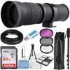 Commander Optics Super 420-800mm f/8 Manual Telephoto Zoom Lens for Nikon F Mount Digital DSLR Cameras with T-Mount + Photo Essential Accessory Kit view 1