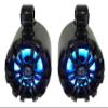 Rockville WB65KLED Bundle: (2) Black 6.5" 600-Watt Marine Wakeboard LED Tower Speakers with Swivel Mounts, RXM-T1 1500W Peak Marine Amplifier, RMWK4 Waterproof Install Wire Kit, 4-Items view 4