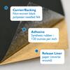 FindTape Polyester 3mm Felt Tape 3/4 in. x 10 ft. Felt Strips with Adhesive Backing and Furniture Strips, Great for Arts and Crafts, Classrooms, and Protecting Furniture (Black) view 4