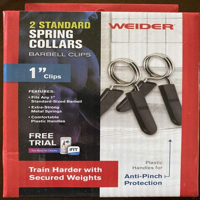 Standard Spring Clip Collars Safety Clips, Gray