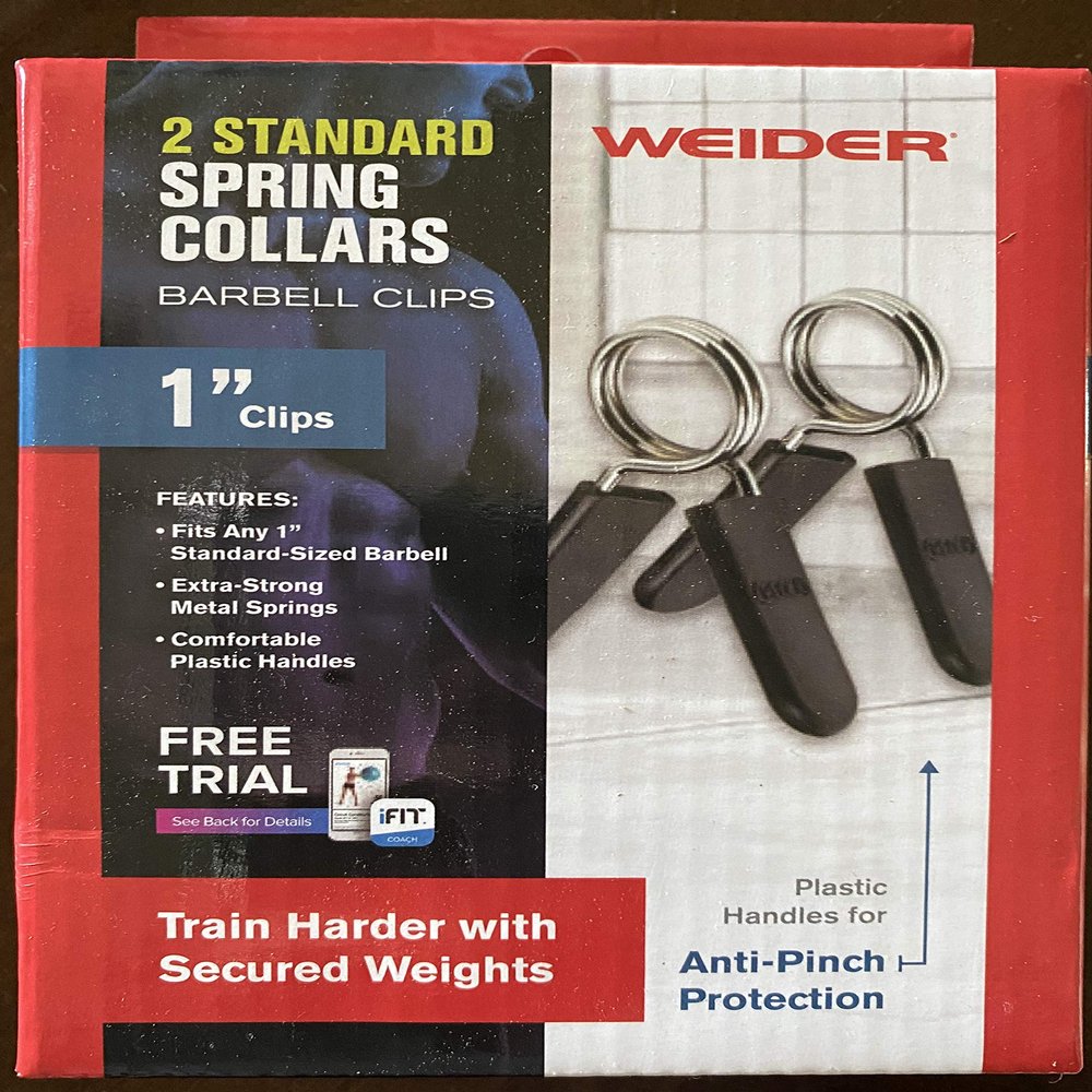 Standard Spring Clip Collars Safety Clips, Gray