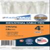 100 Pack Cable Zip Ties Heavy Duty"Made in the USA" 4 inch, White (Made in the USA will not Break or Snap) view 1