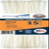 100 Pack Cable Zip Ties Heavy Duty"Made in the USA" 15 inch, White (Made in the USA will not Break or Snap) view 1