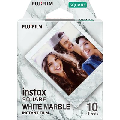FUJIFILM Instax Square White Marble Film - 10 Exposures