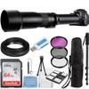 Commander Optics Super 650-1300mm f/8 Manual Telephoto Zoom Lens for Nikon F Mount Digital DSLR Cameras with T-Mount + Photo Essential Accessory Kit view 1