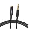 Healifty Headphone Extension Cable Headset Extension Cable 3.5mm 1 Meter Male-to-Female for Speaker Cellphone Computer Black Ear Microphone Microphones view 1