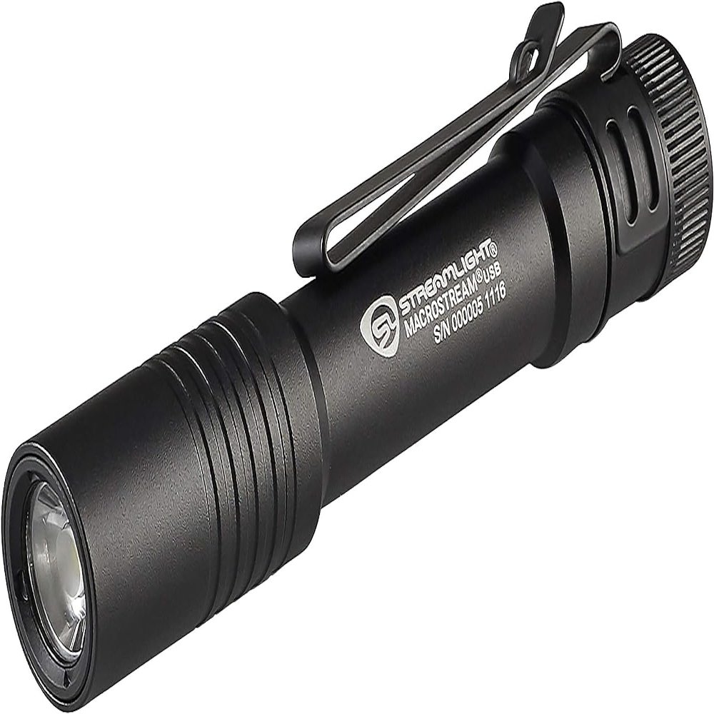 Streamlight 66320 MacroStream 500-Lumen 2,000-Candela Flashlight, Black