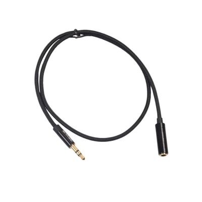Healifty Earphone Extension Cord 3.5mm 0.5 Meter Male-to-Female Headphone Extension Line Stereo Audio Cable for Speaker Cellphone Computer (Black) Headphone Cases