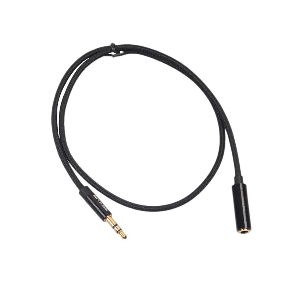 Healifty Earphone Extension Cord 3.5mm 0.5 Meter Male-to-Female Headphone Extension Line Stereo Audio Cable for Speaker Cellphone Computer (Black) Headphone Cases